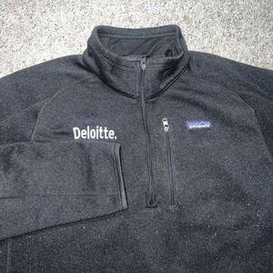 Patagonia Better Sweater Mens XL Quarter Zip Charcoal Black